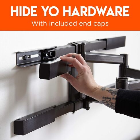 ECHOGEAR حامل جداري للتلفزيون حتى 82 بوصة - يعمل مع أي مسافات مسمار تصل إلى 24 بوصة - تمديد ناعم، دوران وإمالة - قالب جدار لسهولة التركيب - المستوى والمركز بعد التركيب in Kuwait