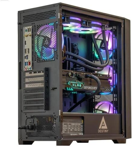 كمبيوتر ألعاب Cobratype Python - Intel Core i7-13700F، RTX 4060، مبرد سائل، ذاكرة وصول عشوائي DDR5 سعة 32 جيجابايت، 2 تيرابايت NVMe، Windows 11 Home - سطح مكتب للألعاب in Saudi Arabia