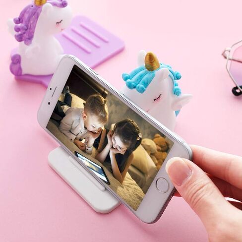 3 عبوات من حامل الهاتف وحيد القرن، حامل الهاتف الخلوي لطيف على سطح المكتب يونيكورن، حامل قابل للتعديل، متوافق مع جميع الهواتف الذكية المحمولة، ديكور مكتب الكمبيوتر اللوحي، قاعدة الهاتف الذكي، هدية وحيد القرن للفتيات in Kuwait