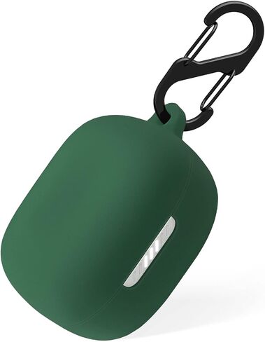 حافظة سيليكون Geiomoo متوافقة مع JBL Live Pro TWS 2، JBL Live Pro+ TWS غطاء واقٍ مع حلقة تسلق (أزرق داكن) in Kuwait