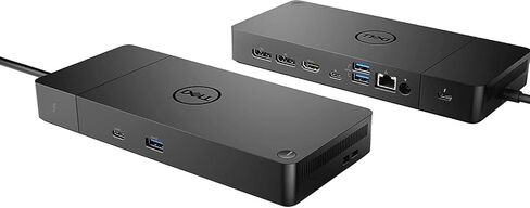 محطة إرساء الكمبيوتر Dell WD19TBS 180W (Thunderbolt، USB-C/A، DisplayPort، منافذ RJ45) (210-AZBI) حزمة واحدة مع مجموعة تنظيف شاشة LCD فاخرة و6 روابط كابلات سلة إلكترونيات in Kuwait