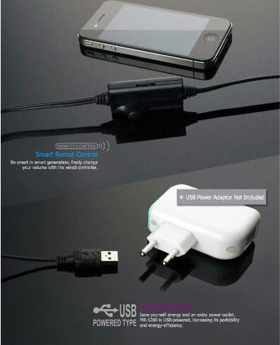 ROYCHE MR-1200 USB Powered Speaker 2ch 3D Stereo Laptop, Desktop, Tablet - gray in Kuwait