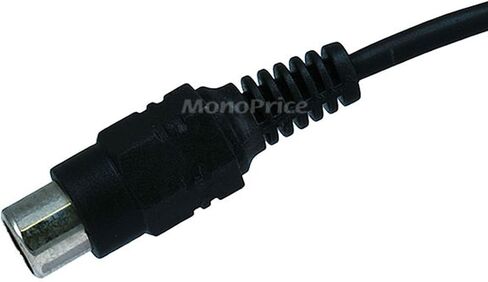 Monoprice 12ft RCA Single-Channel Male-Female Extension Cable - Black (Pack of 2) in Saudi Arabia