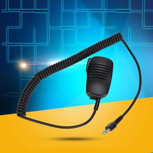 Speaker Mic Walkie Talkie Handheld Speaker Mic for ICOM for Cobra for Maxon for Midland for Vertex for Uniden etc, Shoulder Microphone with 360 Degree Rotatable Clip & 3.5mm EarpieceJack in Saudi Arabia