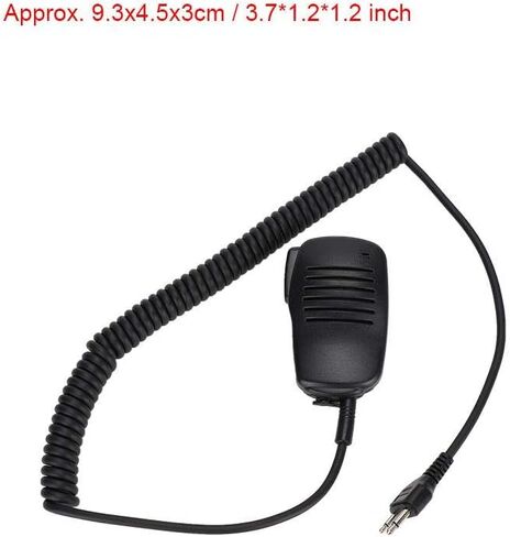 Speaker Mic Walkie Talkie Handheld Speaker Mic for ICOM for Cobra for Maxon for Midland for Vertex for Uniden etc, Shoulder Microphone with 360 Degree Rotatable Clip & 3.5mm EarpieceJack in Saudi Arabia