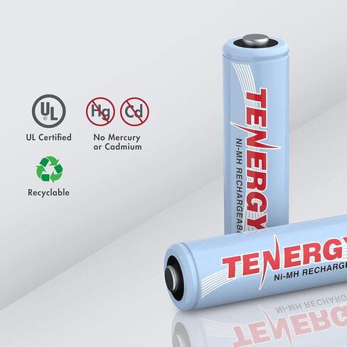 بطارية Tenergy AA قابلة لإعادة الشحن، بطارية NiMH AA عالية السعة 2500 مللي أمبير في الساعة، بطاريات 1.2 فولت مزدوجة A، 60 حزمة in Kuwait