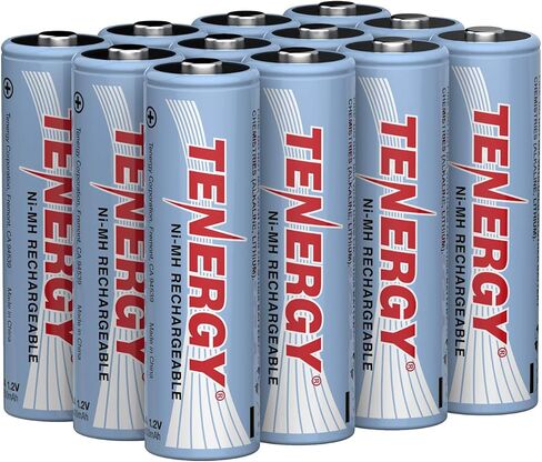 Tenergy AA Rechargeable Battery, High Capacity 2500mAh NiMH AA Battery, 1.2V Double A Batteries, 60 Pack in Saudi Arabia