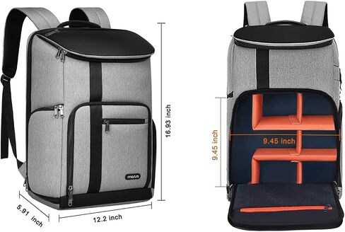 MOSISO Camera Backpack, Large Photography Camera Bag Case, Space Gray | DSLR/SLR/Mirrorless Case with 17.3 inch Laptop Compartment&Tripod Holder&Rain Cover Compatible with Canon/Nikon/Fuji/Laptop in Saudi Arabia