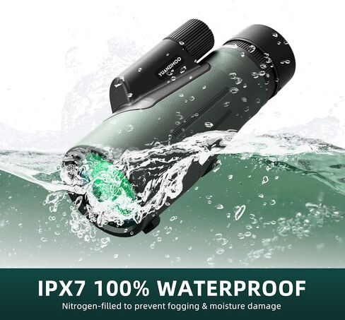 YUANZIMOO 10x56 Monocular with Smartphone Adapter Tripod Waterproof Monocular Telescope for Smartphone Monoculars for Hunting Stargazing Bird Watching in Kuwait