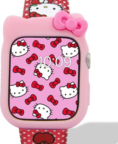 غطاء سيليكون لساعة Apple Watch من Sonix x Sanrio Hello Kitty (أسود) in Kuwait