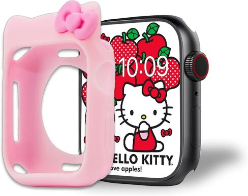 غطاء سيليكون لساعة Apple Watch من Sonix x Sanrio Hello Kitty (أسود) in Kuwait
