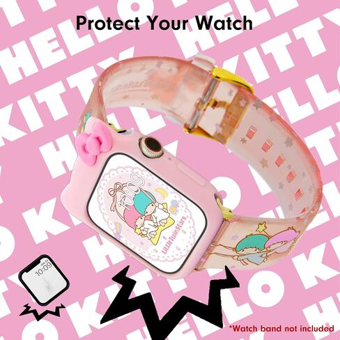 غطاء سيليكون لساعة Apple Watch من Sonix x Sanrio Hello Kitty (أسود) in Kuwait