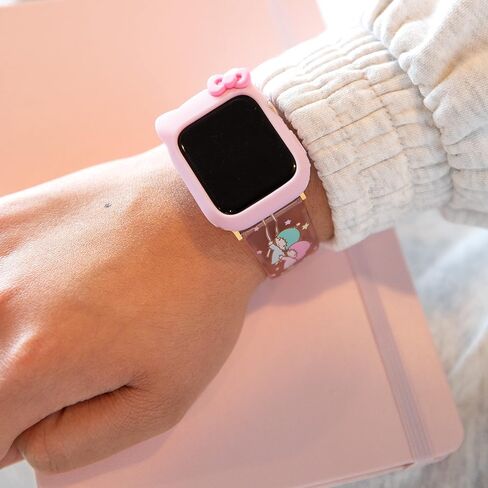 غطاء سيليكون لساعة Apple Watch من Sonix x Sanrio Hello Kitty (أسود) in Kuwait