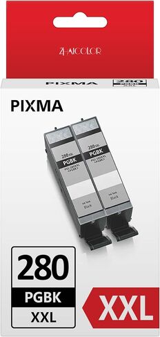 PGI-280 XXL Compatible Ink Cartridge Replacement for Canon 280 pgbk XXL High Yield Use to TR7520 TR8520 TS6120 TS6220 TS8120 TS8220 TS9120 TS9520 TS9521C Printer (2 Large PGBK) in Kuwait