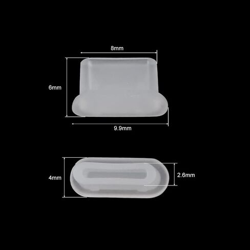 uxcell 10pcs USB Type C Silicone Protectors Cap Port Cover Anti Dust White in Saudi Arabia