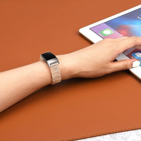 أربطة Wongeto من الراتنج متوافقة مع Fitbit Charge 3 / Charge 4/ Charge 3 SE Band، ملحقات معصم بديلة بإبزيم ذهبي وردي وأشرطة للياقة البدنية وأساور معصم للنساء والرجال (وردي) in Kuwait