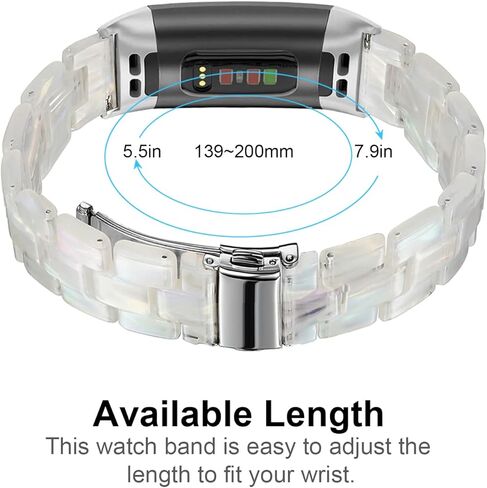 أربطة Wongeto من الراتنج متوافقة مع Fitbit Charge 3 / Charge 4/ Charge 3 SE Band، ملحقات معصم بديلة بإبزيم ذهبي وردي وأشرطة للياقة البدنية وأساور معصم للنساء والرجال (وردي) in Kuwait