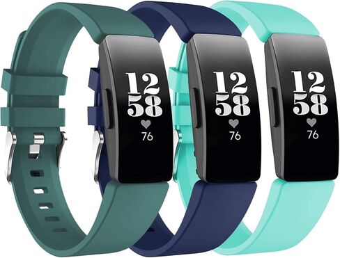 3 قطع من أحزمة Fitbit Inspire 2/Inspire/Inspire HR/Ace 2/Ace 3 لتتبع اللياقة البدنية، أساور معصم رياضية من السيليكون للياقة البدنية للنساء والرجال in Kuwait