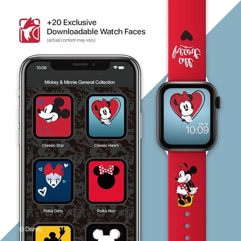 Disney – Mickey Mouse Smartwatch Band Collection - Officially Licensed, Compatible with Every Size & Series of Apple Watch (watch not included) in Kuwait