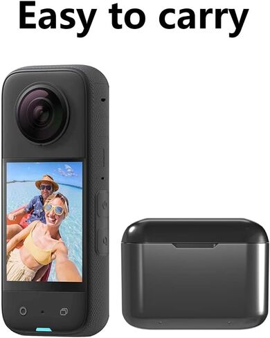 محور شاحن بطارية سريع لكاميرا Insta 360 X3، محور شاحن بطارية لكاميرا Insta 360 X3 مع فتحات بطاقة Misro SD وكابل USB من النوع C، حزمة واحدة من بطارية Insta 360 X3 in Kuwait