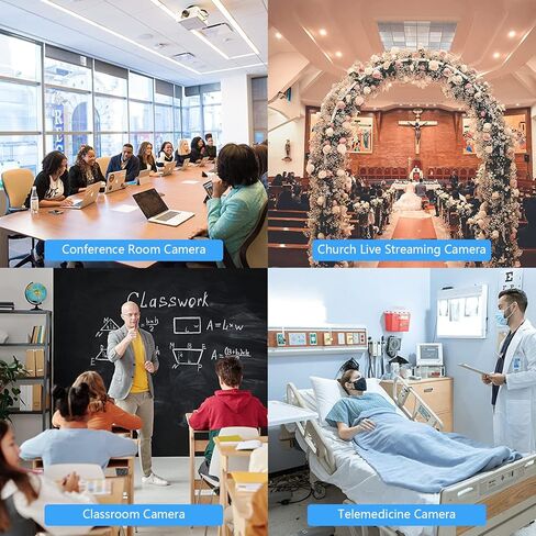 iTOPVIS PTZ Conference Room Camera – 3X Optical Zoom Full HD 1080P USB Conference Webcam for IP Live Streaming, Broadcast Conferences and Education Events (V203U2) in Kuwait