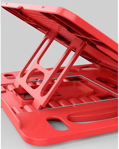 KEROLFFU Laptop Stand Cooler with Rotating Base 360degree,Phone Stand Include, Portable Foldable Laptop Riser for 10 to 17" Notebook (Suits MacBook/Air) in Kuwait