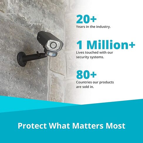 نظام أمان Defender PhoenixM2 - كاميرا نظام أمان لاسلكي داخلي وخارجي مع شاشة LCD - نظام أمان للأعمال والمنزل - طاقة إضافية، لا يتطلب اتصال WiFi (كاميرتين) in Kuwait