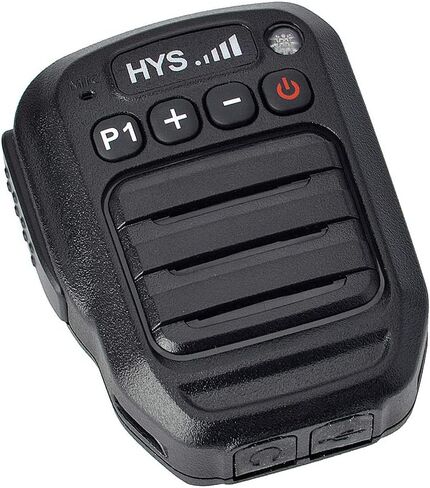 HYS Bluetooth Microphone for Zello App, Wireless Mic with PTT – IP66 Waterproof, Type-C Charge, 1000mAh Battery& Smart Controls, 3.5mm Audio Port for iOS and Android with Listen Only Earpiece in Saudi Arabia