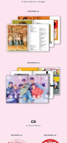 DKZ Chase Episode 2. MAUM 6th Single Album Fascinate Version CD+96p PhotoBook+2p PhotoCard+1p Postcard+1p 4Cut PhotoFilm+1p ID Card+1ea Sticker+Tracking Sealed in Saudi Arabia