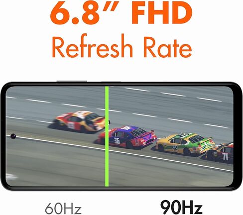 NUU B15 Unlocked Android Cell Phone, Dual SIM 4G, 6.78'' Full HD+ Display, 90Hz, Quad-Camera 48 MP, 4GB + 128GB, 5000 mAh, 18W Fast Charge, Black, US Warranty & Hotline Support in Kuwait