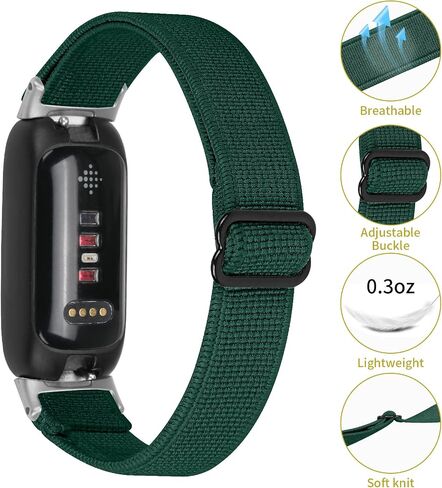 TenCloud 3 Pack Stretch Bands Compatible with Fitbit Inspire 3 Bands Nylon Strap Floral Breathable Adjustable Stretchy Loop Wristband Intended for Fitbit Inspire 3 in Saudi Arabia