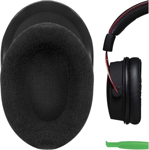 وسائد أذن بديلة سميكة للغاية من Geekria QuickFit لـ HyperX Cloud III، Cloud 3، Cloud II، 2، Mix، Alpha، Cloud Flight، Stinger، Revolver S وسائد الأذن لسماعات الرأس، أجزاء إصلاح أكواب الأذن (كامو) in Saudi Arabia