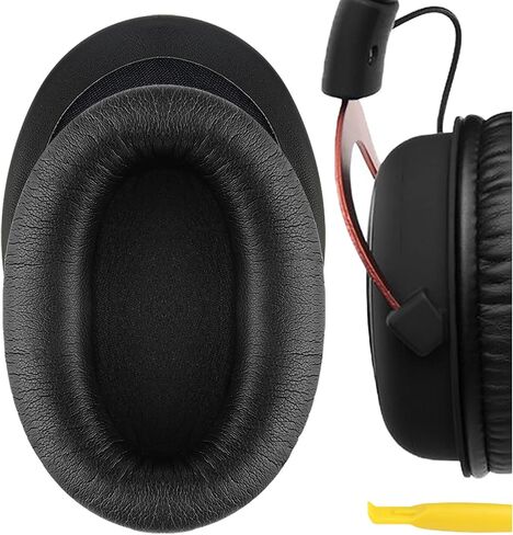 Geekria Comfort Velour Replacement Ear Pads Compatible with HyperX Cloud III/II/Flight/Flights/Stinger/Alpha/AlphaS Headphones, Ear Cushions (Black Red) in Kuwait