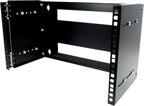 CNAweb 6U 19-Inch Hinged Extendable Wall Mount Bracket Collapsible Network Equipment Rack - Black in Kuwait