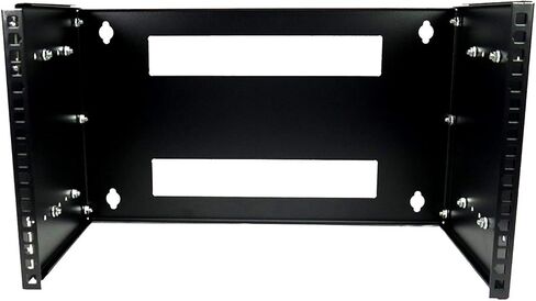 CNAweb 6U 19-Inch Hinged Extendable Wall Mount Bracket Collapsible Network Equipment Rack - Black in Kuwait