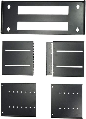 CNAweb 6U 19-Inch Hinged Extendable Wall Mount Bracket Collapsible Network Equipment Rack - Black in Kuwait