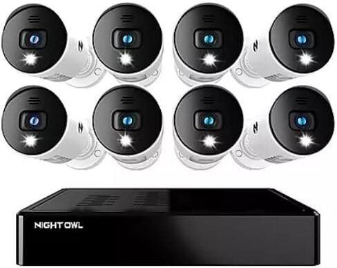 نظام الأمان السلكي Night Owl 1080p HD - 8 كاميرات كاشفة مع محرك أقراص ثابت سعة 1 تيرابايت in Kuwait