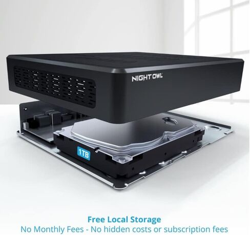 نظام الأمان السلكي Night Owl 1080p HD - 8 كاميرات كاشفة مع محرك أقراص ثابت سعة 1 تيرابايت in Kuwait