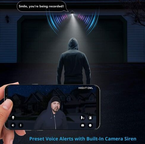 نظام الأمان السلكي Night Owl 1080p HD - 8 كاميرات كاشفة مع محرك أقراص ثابت سعة 1 تيرابايت in Kuwait