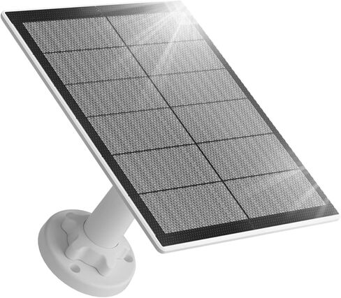 لوحة شمسية لكاميرا الأمن اللاسلكية 3 وات، متوافقة مع كاميرا المراقبة في الهواء الطلق تعمل بالبطارية القابلة لإعادة الشحن، منفذ Micro USB .. in Kuwait