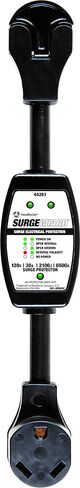 Southwire Surge Protector 120V 30AMP P&R - RV Surge Protector - 30 Amp RV Surge Unit - اختبار الدائرة - شاشة الجهد LED - أسود - سلامة الطاقة في المخيم in Kuwait