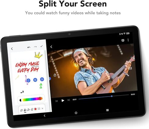 TCL تابلت تاب 10 اس 10.1 انش FHD، 8000mAh، تخزين 32GB (حتى 256GB) ذاكرة RAM 3GB، واي فاي اندرويد، رمادي مطفي in Kuwait