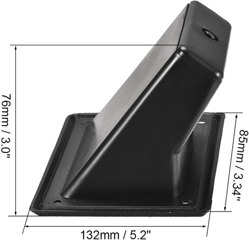 uxcell Recessed Speaker Handle Grasp Pocket Style Plastic Handles Holder 5.2'' Length Fit for PA/DJ Speaker Cabinet Box 4pcs in Saudi Arabia