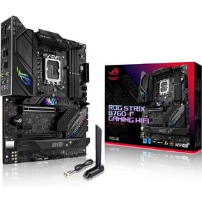 ASUS ROG Strix B760-F Gaming WiFi Intel® B760(13th and 12th Gen) LGA 1700 ATX Motherboard,16 + 1 Power Stages,DDR5 up to 7800 MT/s,PCIe 5.0,3xM.2 Slots,WiFi 6E,USB 3.2 Gen 2x2 Type-C®,Aura Sync RGB in Saudi Arabia
