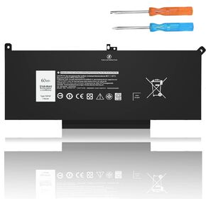 بطارية الكمبيوتر المحمول VNYUNQWE 60Wh 7480 7490 F3YGT، لـ Dell Latitude 14 7000 7480 7490/12 7000 7280 7290/13 7000 7380 7390 P29S002 P73G002 Series DM3WC KG7VF 2X39G P73G 451-BBYE 453-BBCF in Kuwait