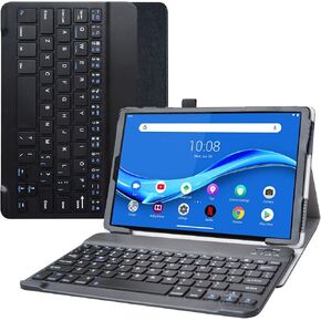 Bige for Lenovo Tab M10 Plus Keyboard Case,PU Leather Cover with Romovable Keyboard for Lenovo Tab M10 Plus/Smart tab M10 Plus/Smart Tab M10 Plus Gen 2 10.3" Tablet,Black