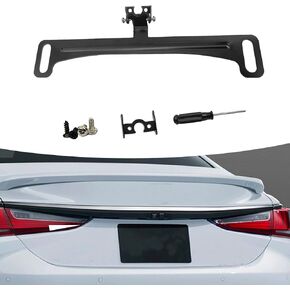 Miytsya قطعة واحدة من دعامة كاميرا لوحة ترخيص السيارة، دعامة معدنية مضادة للصدأ ومضادة للصدأ، مجموعة كاميرا مرآة الرؤية الخلفية DVR للسيارة، ملحقات لوحة ترخيص عالمية لمعظم السيارات (أسود) in Kuwait