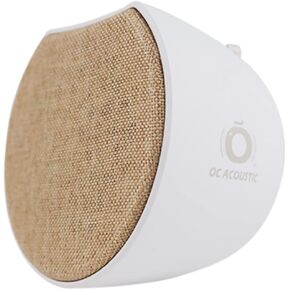 OC Acoustic Newport Plug-in Outlet Speaker with Bluetooth 5.1 and Built-in USB Type-A Charging Port (Light Gray/White) in Kuwait