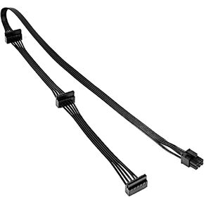 PCI-e 6 Pin Male to 3 SATA 1 to 3 SATA Female Power Supply Splitter Supply Cable for Corsair Modular RM550/RM650/RM750/RM850/RM1000 27 inches (1 Pack) in Kuwait