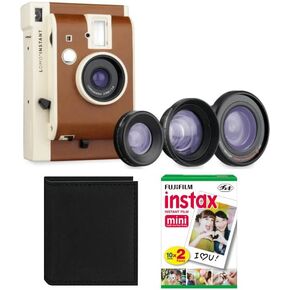 مجموعة كاميرا Lomo'Instant الصغيرة مع 3 عدسات San Remo Edition Instax Film (عبوتان) وألبوم Instax (3 عناصر) in Kuwait